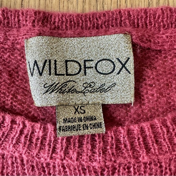 Wildfox XS Cheers Sweater Distressed Knit Pullover - Picture 4 of 8